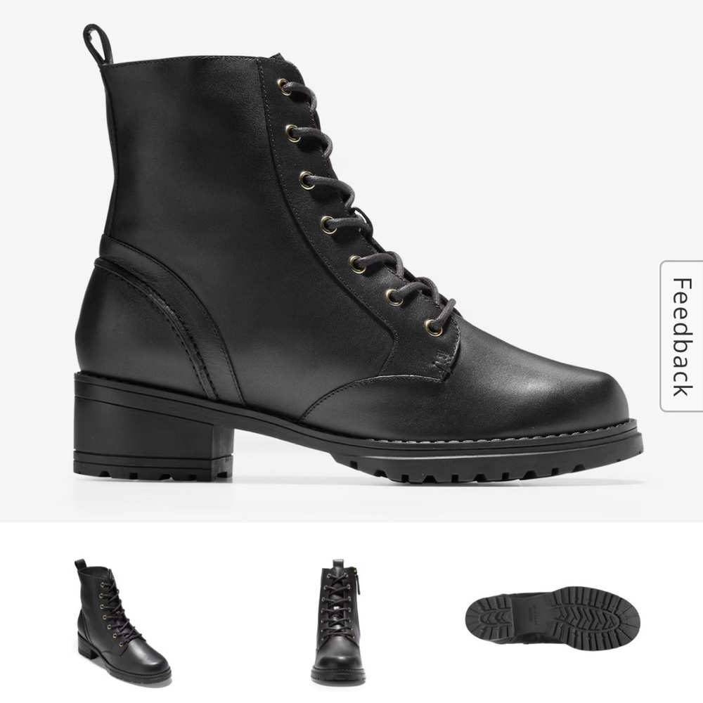 Cole Haan Camea Combat Boot, 9.5